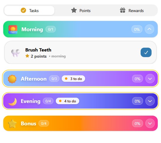 side-Left w-380 h-620 Bonus Tasks in the MyChoreBoard child interface
